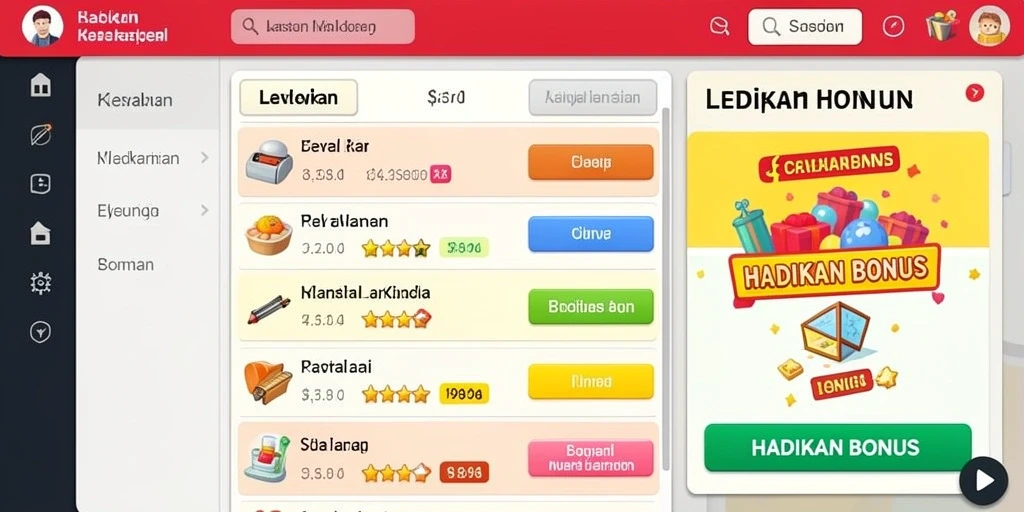 Screenshot dari mode permainan yang mendebarkan.
