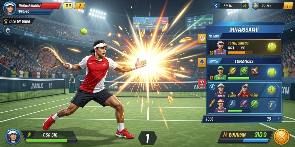 Tangkapan layar yang menunjukkan interaksi sosial antar pemain.