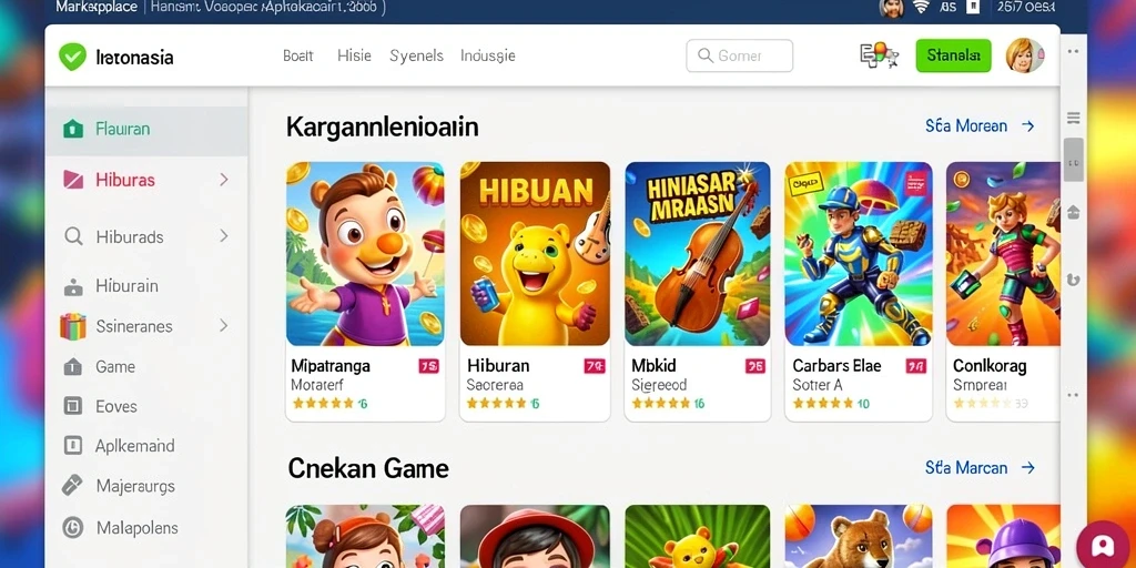 Contoh hadiah yang bisa didapatkan dalam game.