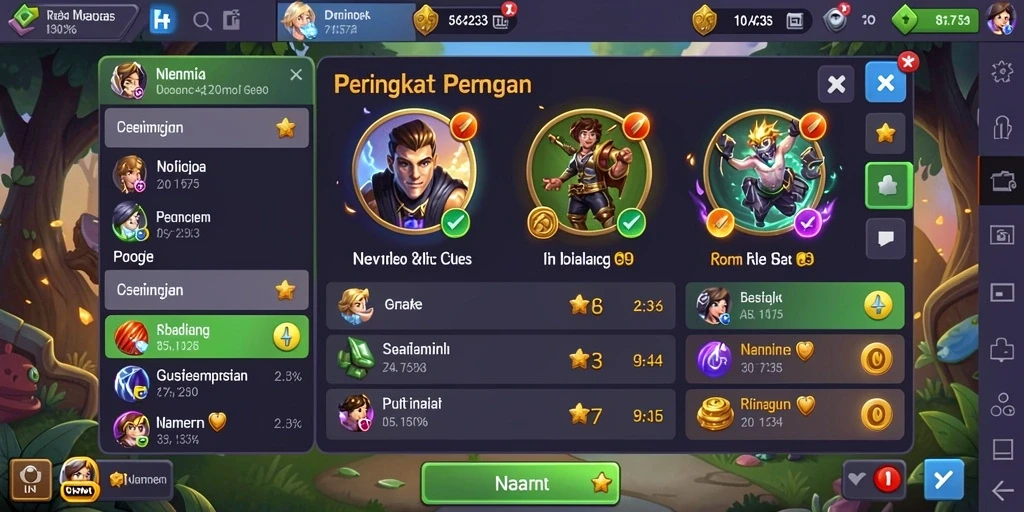 Karakter dalam game berinteraksi dengan pemain secara menyenangkan.